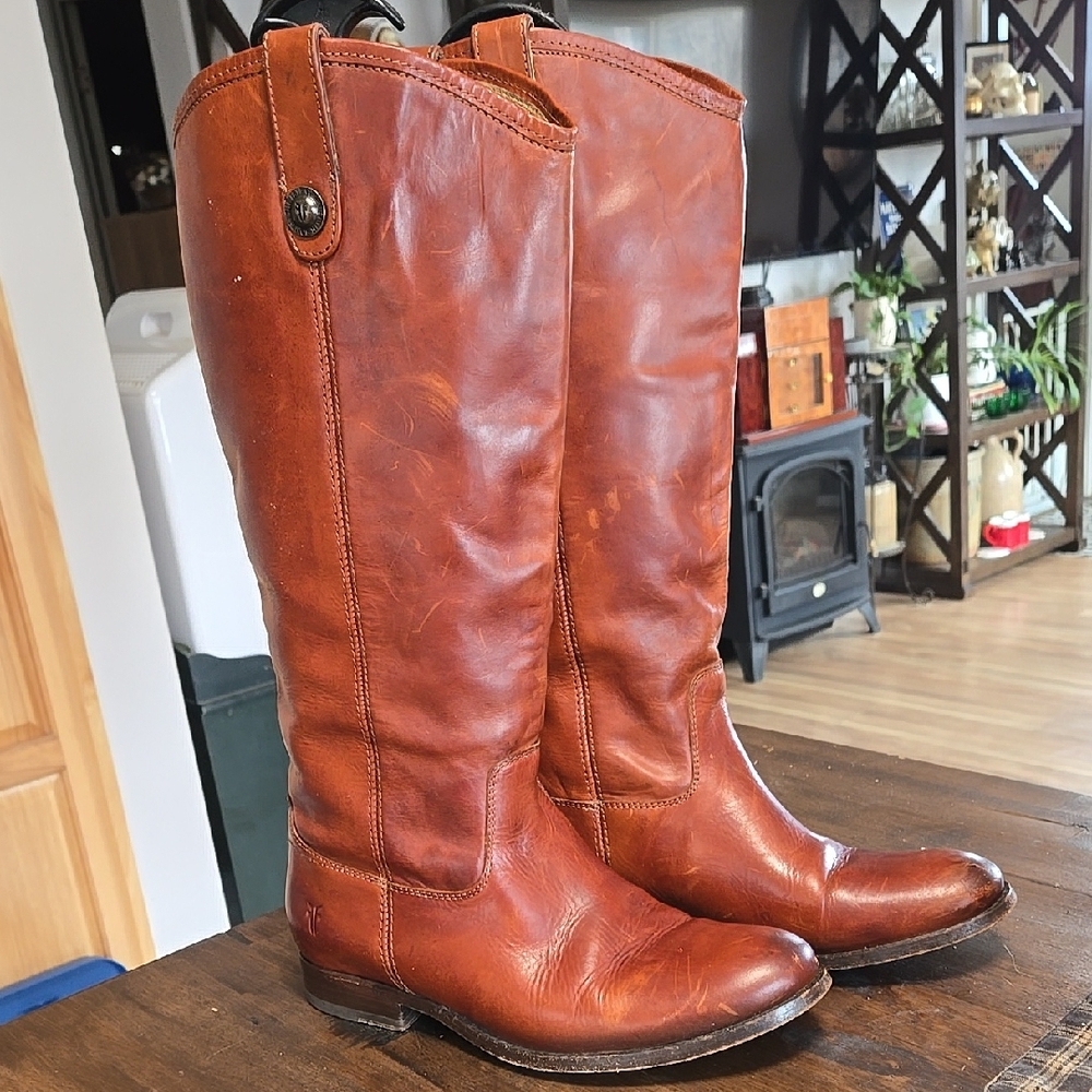 Frye Women's Brown Heeled Boots